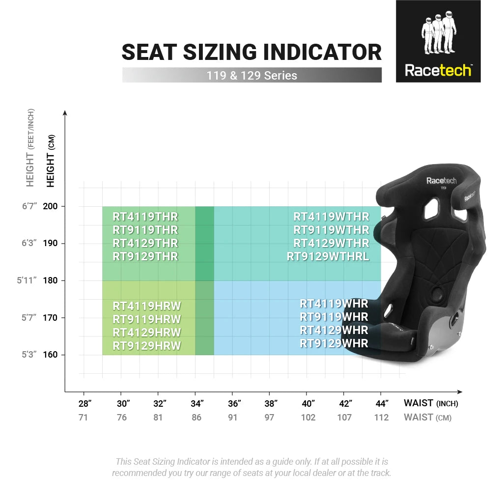 Racetech RT8119 CARBON Racing Seat (Containment)