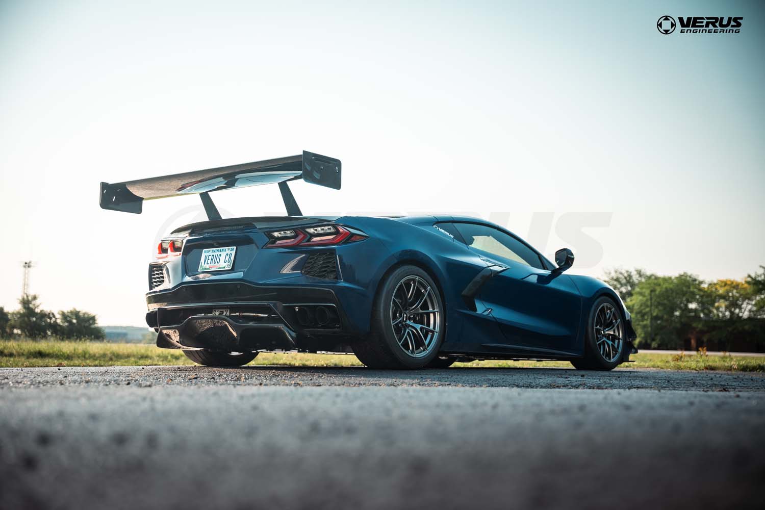 Verus C8 Stingray Swan Neck V1X Rear Wing Kit