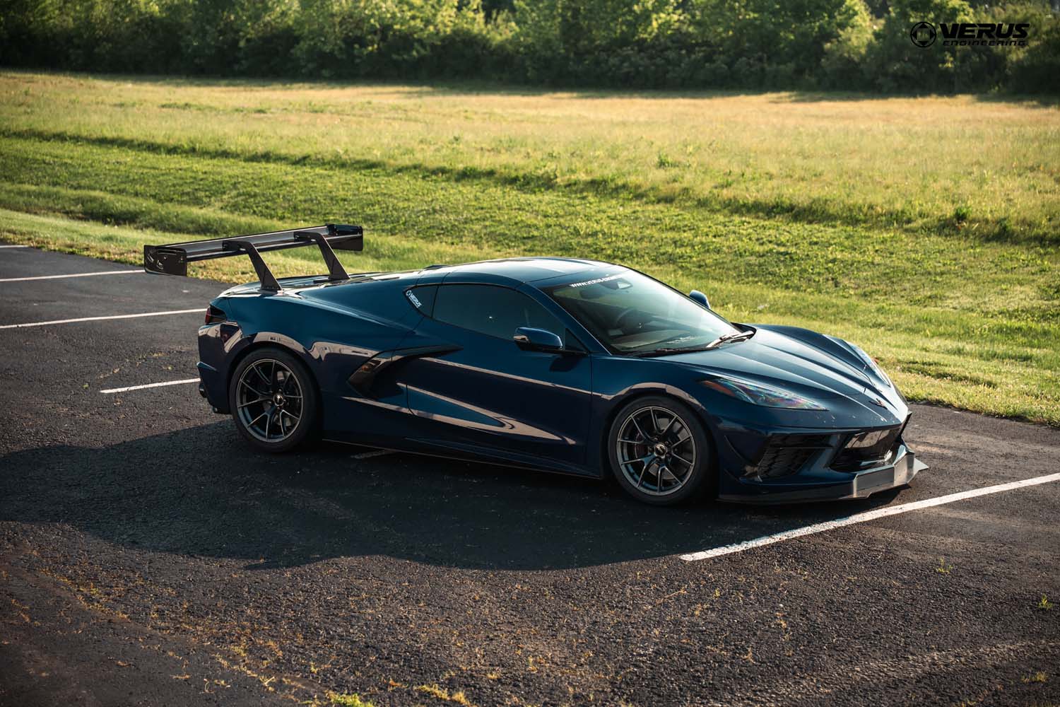 Verus C8 Stingray Swan Neck V1X Rear Wing Kit