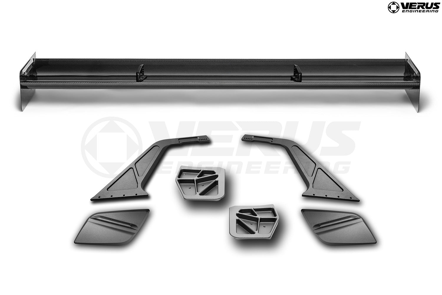 パーツ FiR COMPOSITE WING WHEEL F/R SET Verus C8/Z06 Swan Neck V1X Rear Wing Kit | RWE