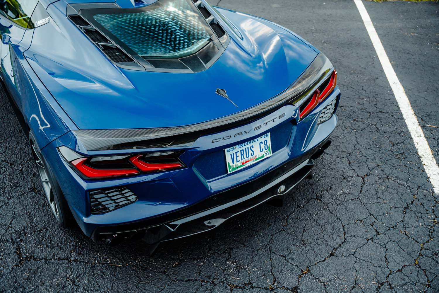 Verus C8 Stingray Carbon Ducktail Rear Spoiler