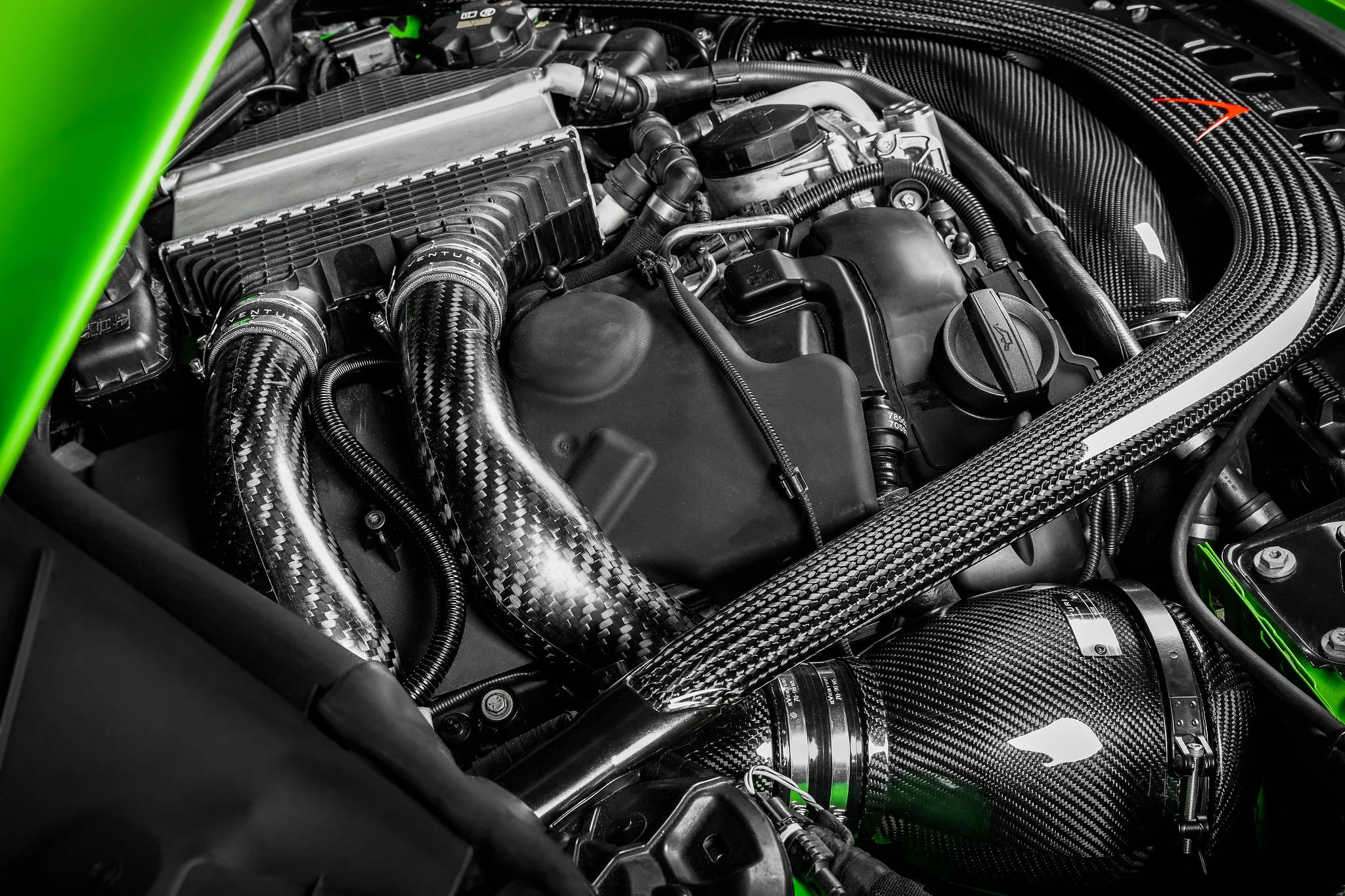 Eventuri F8X M2C/M3/M4 S55 Carbon Charge Pipe Set