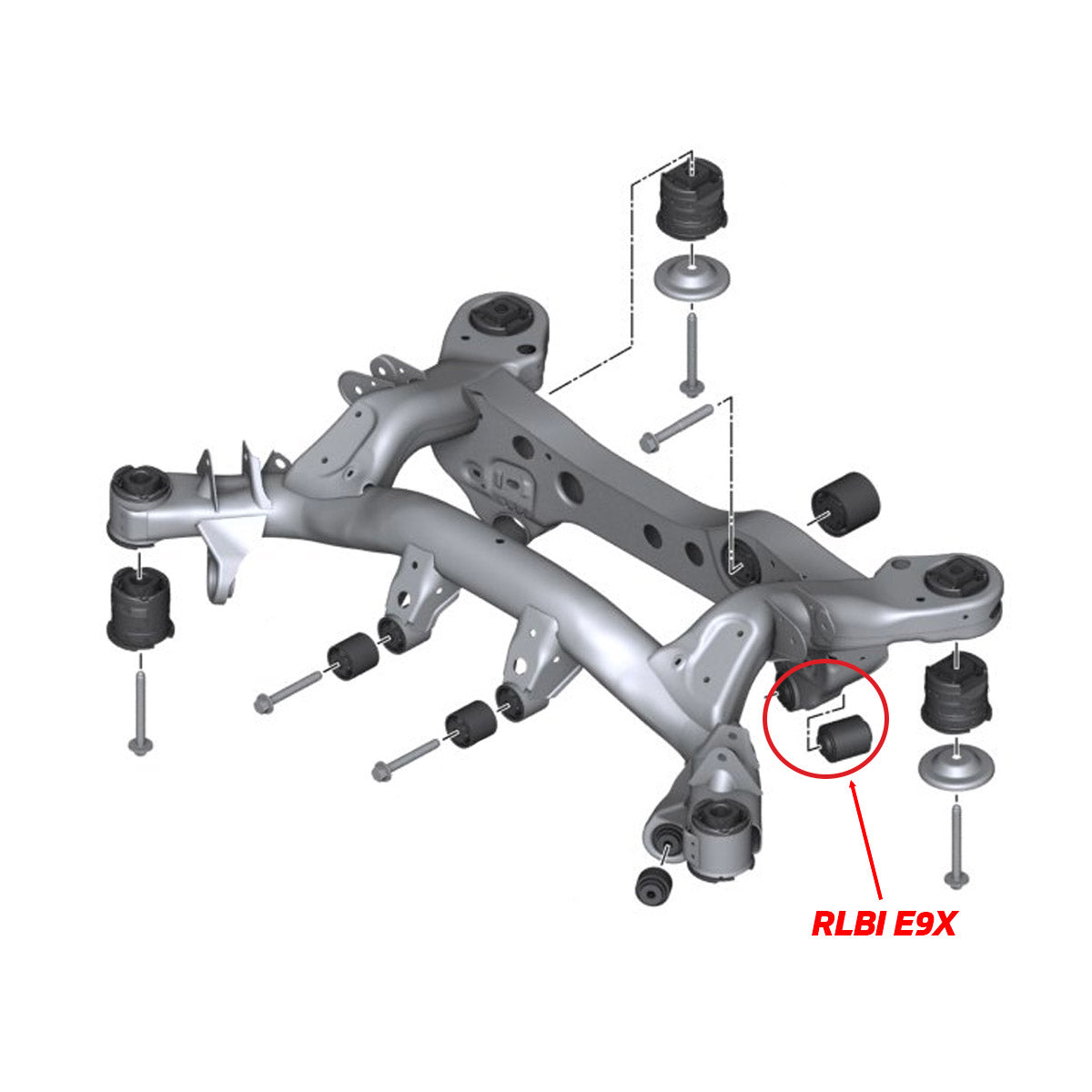 SPL Parts BMW E9X/E8X/F8X Rear Lower Control Arm Inner Bushing | RWE