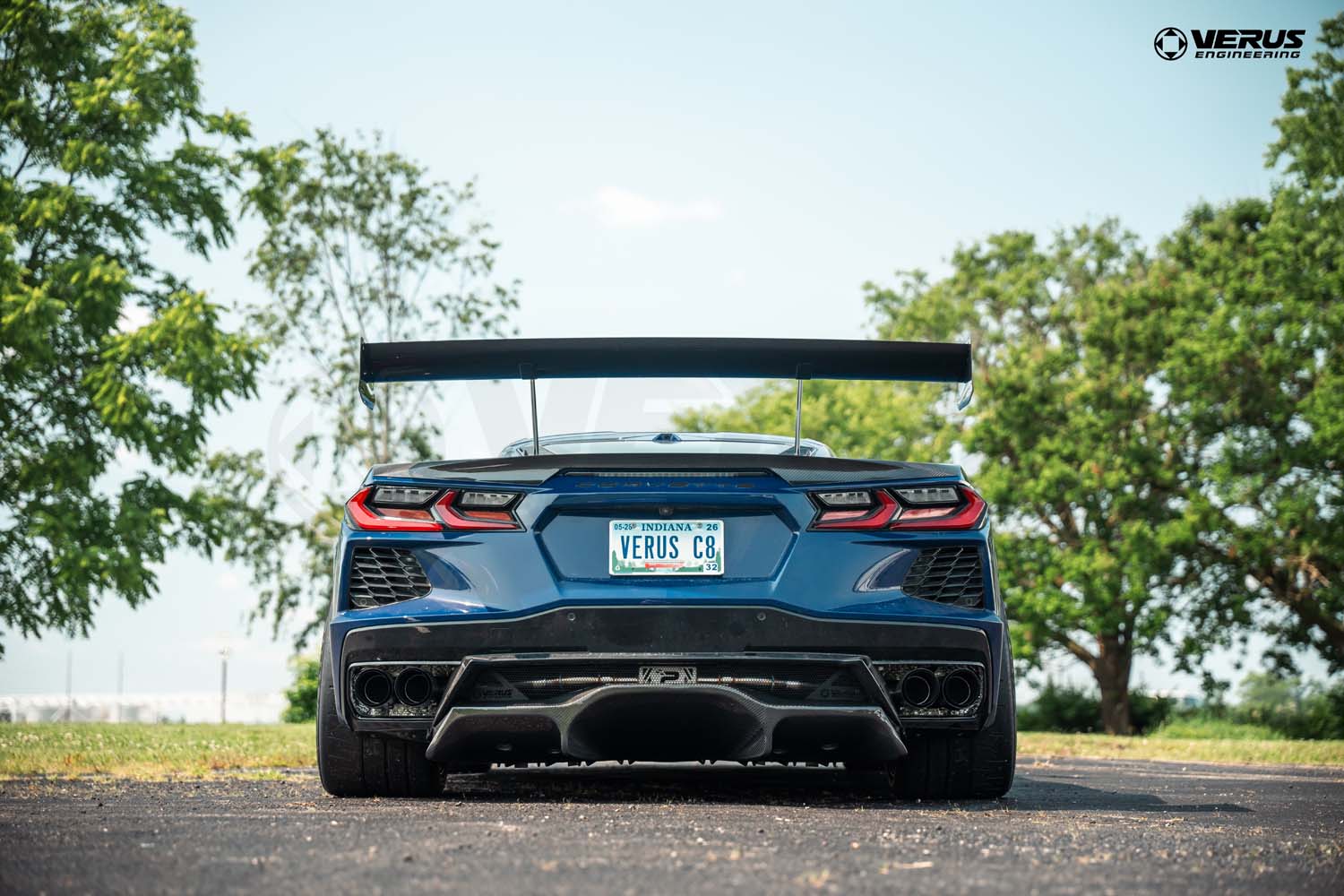 Verus C8 Stingray Swan Neck UCW Rear Wing Kit