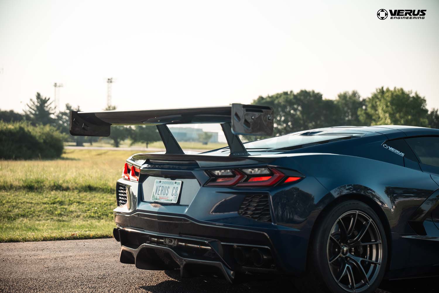 Verus C8/Z06 Swan Neck V1X Rear Wing Kit | RWE