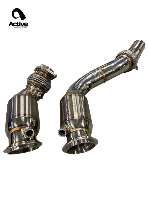 Active Autowerke F8X M2C M3 M4 Downpipes w/ GESI G-Sport Cats