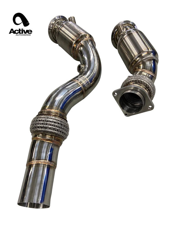 Active Autowerke F8X M2C M3 M4 Downpipes w/ GESI G-Sport Cats