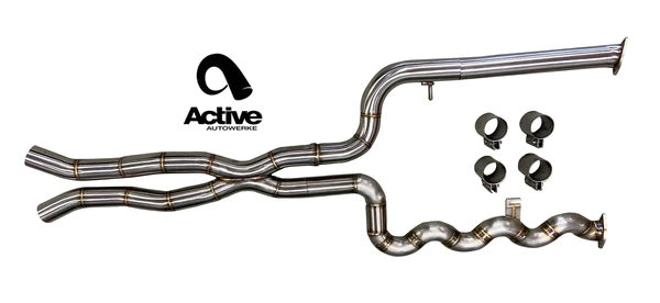 Active Aerowerke G87 M2 Signature Equal Length Mid-pipe w/ G-Brace