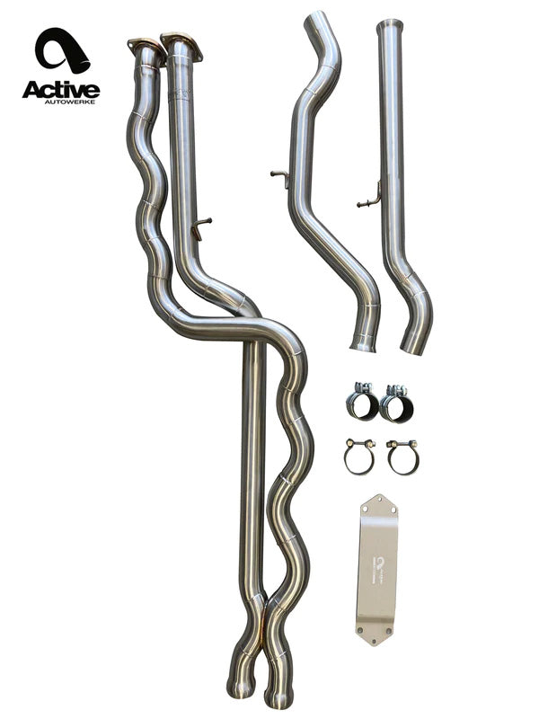 Active Autowerke F8X M3 & M4 Equal Length Mid Pipe incl. Active F-brace